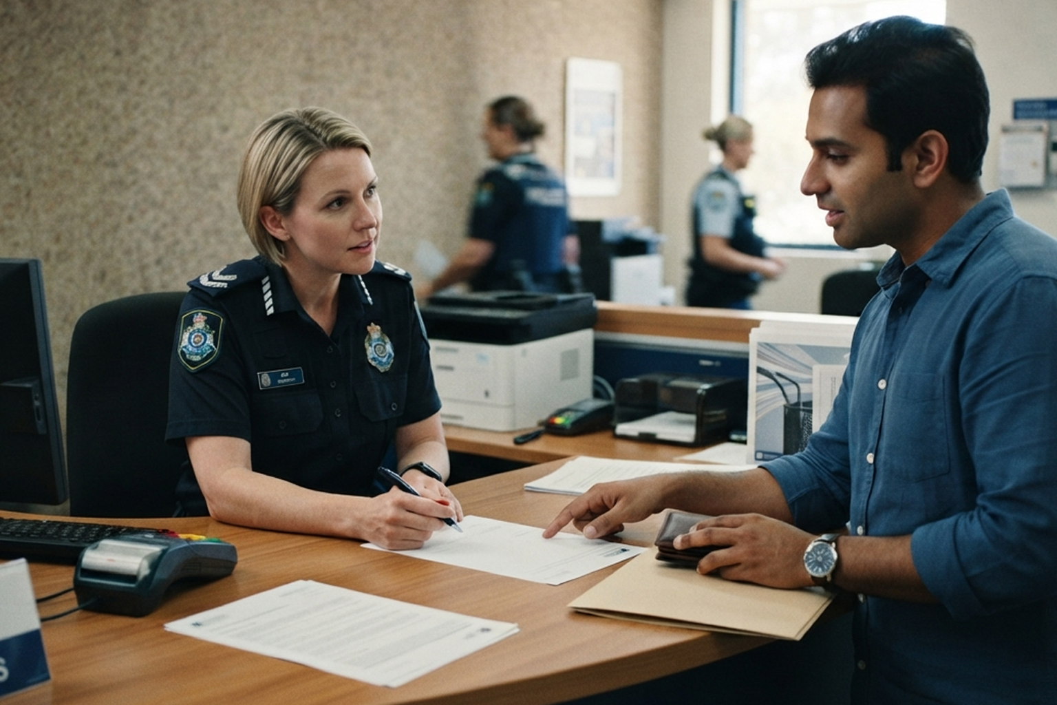 Fingerprint verification for a Police Clearance Certificate